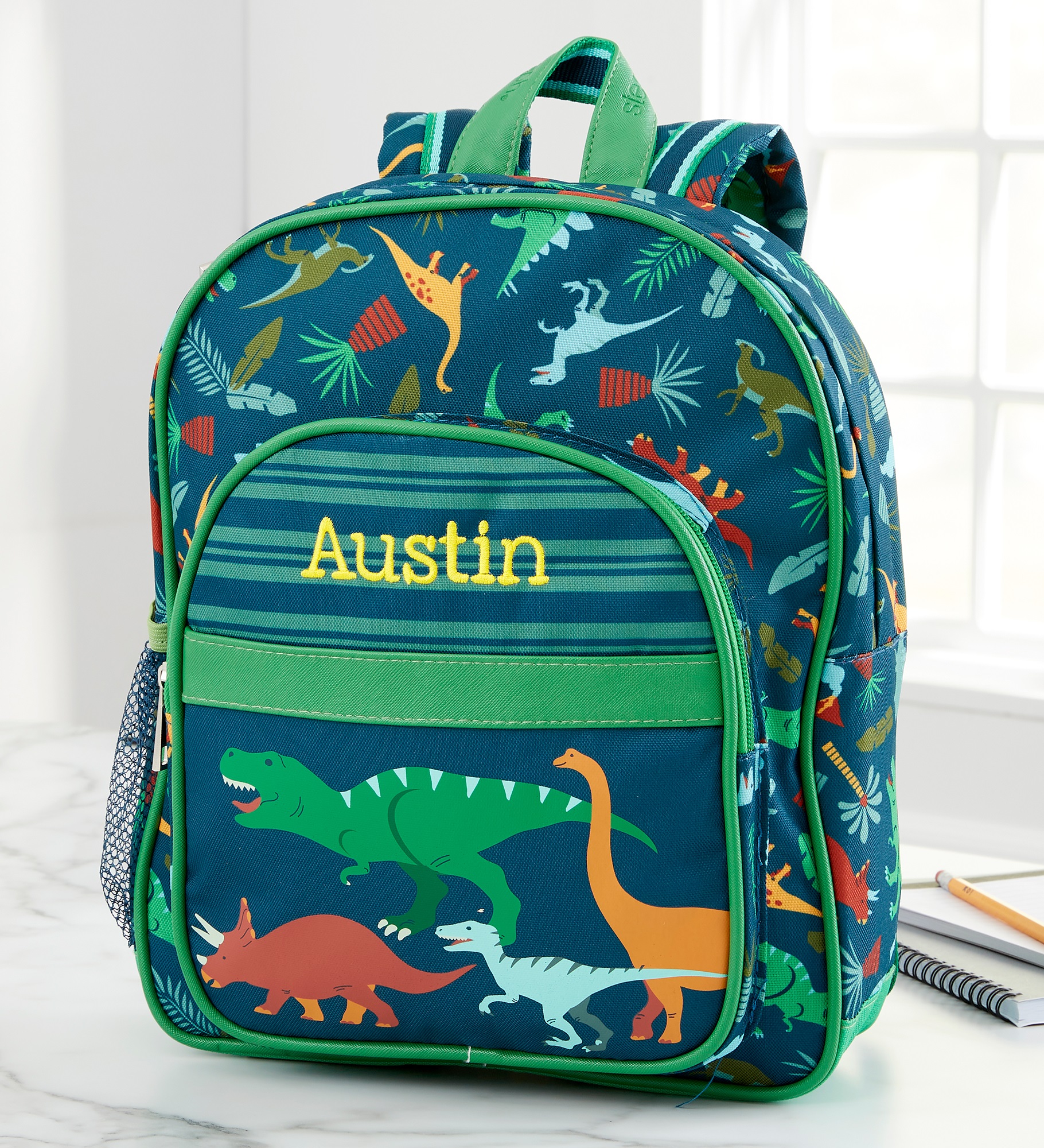 Dino Embroidered Classic Backpack by Stephen Joseph